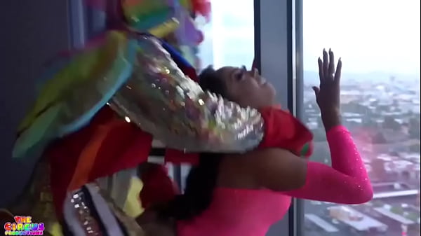 Famous instagram model fucks a clown in his Las Vegas penthouse