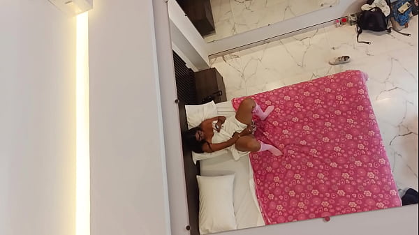 Big-bootied stepdaughter finds her beautiful big-breasted stepmother masturbating and joins in, and they have lesbian sex.